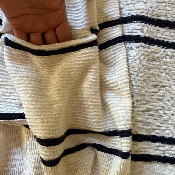 Madewell Womens Ivory Summer Striped Open Front Cardigan Size M - Picture 6 of 10